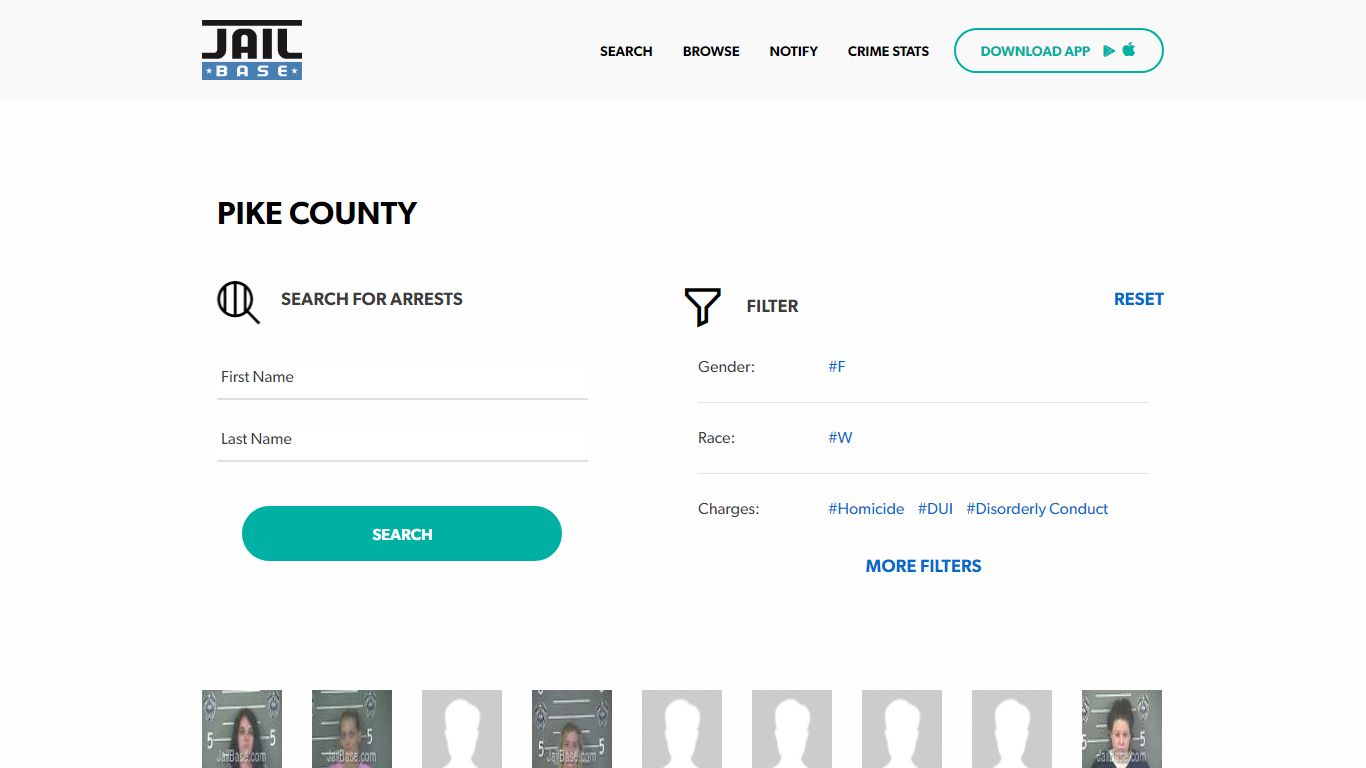 Pike County Jail Inmate Search and Mugshots | JailBase
